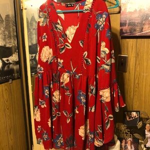 Fall inspired floral dress